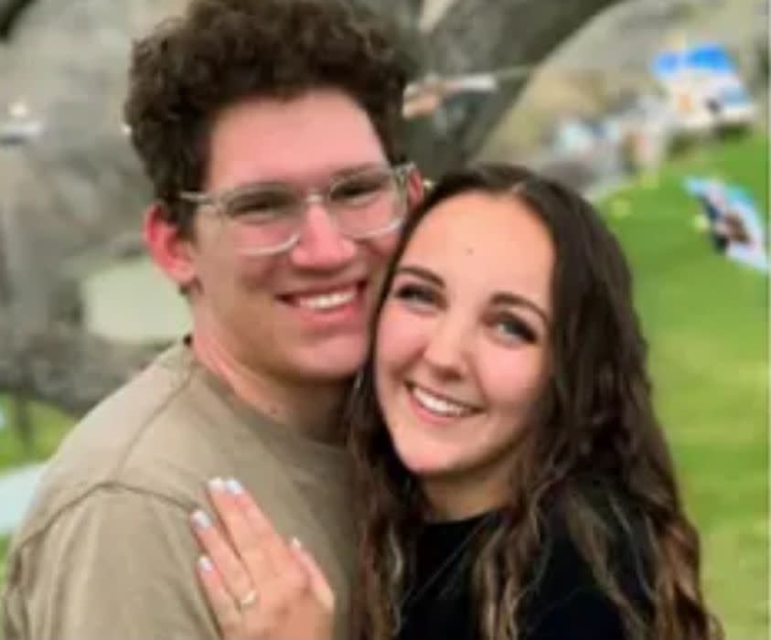 <p>GoFundMe</p> Chase Tingen and Kelsie Remington