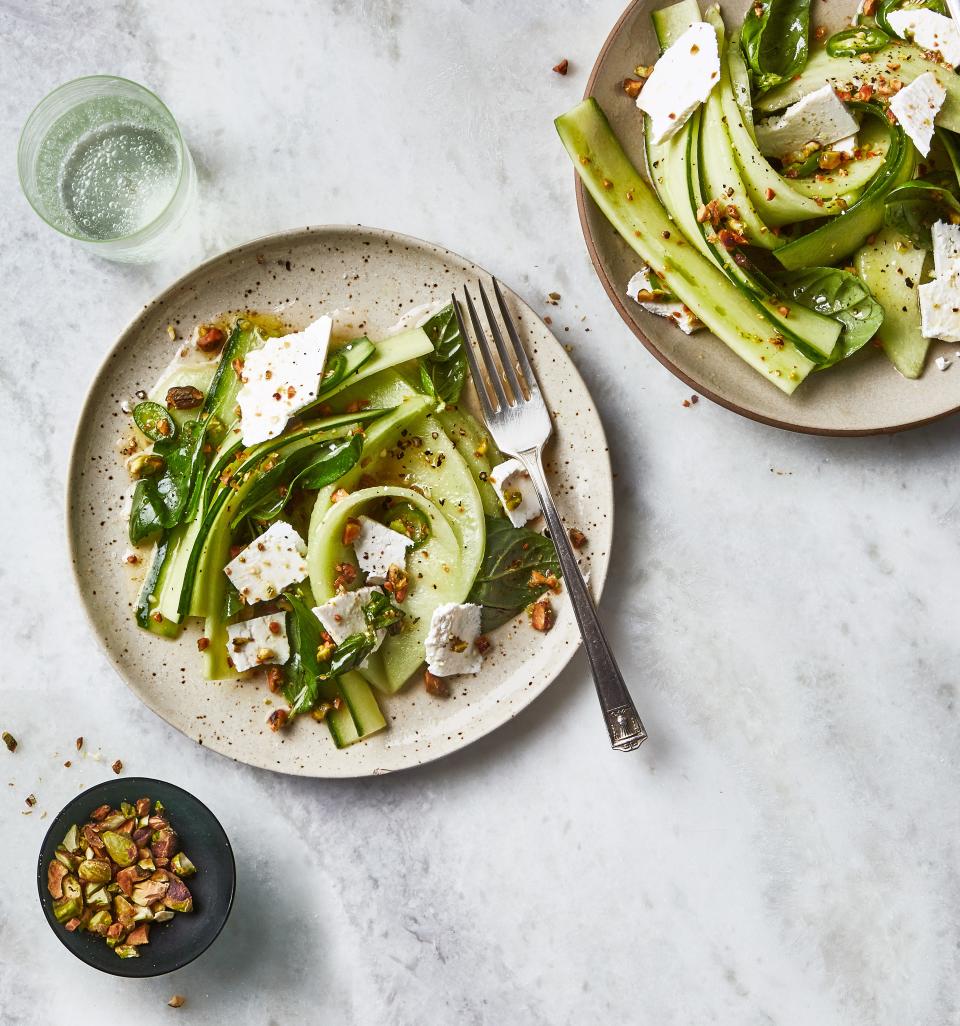 Cucumber and Melon Salad with Chile and Honey