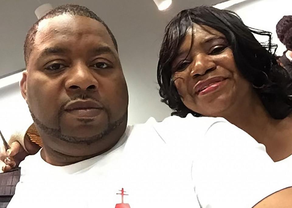 PHOTO: Wayne Jones and poses in this undated photo with his 65-year-old mother, Celestine Chaney, who was killed in the May 14, 2022, mass shooting at a Tops store in Buffalo, New York. (Courtesy of Wayne Jones)