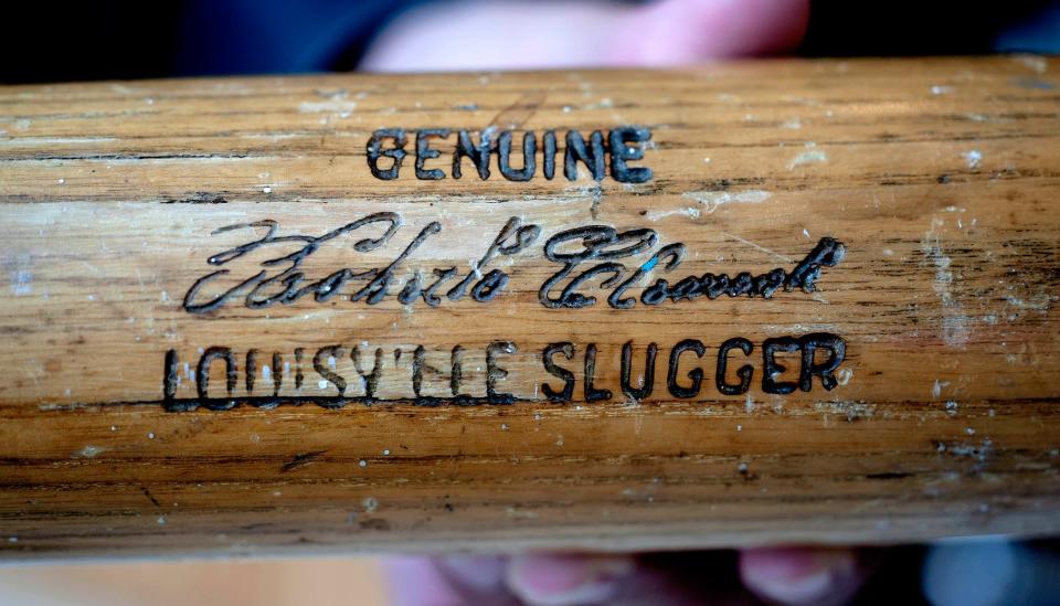 Dr. Rob Shelling, of Boca Raton has the bat that Roberto Clemente used in his 3,000 hit and also the final hit of his career before he died in a plane crash in 1972. 