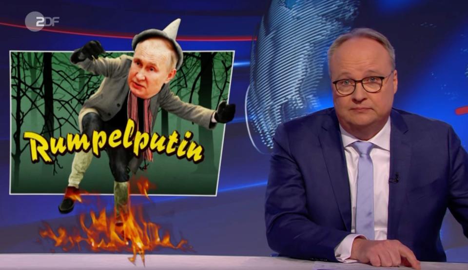 Russisches Rumpelstilzchen? Oliver Welke meldete: "Putins Nerven liegen blank!" (Bild: ZDF)