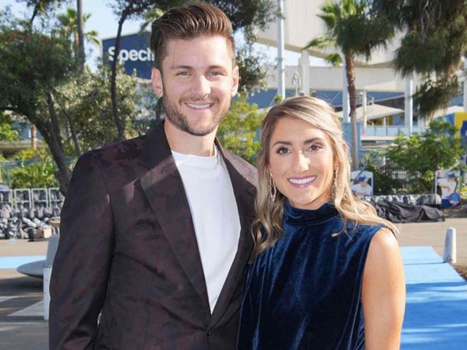 <p>Trea Turner Instagram</p> MLB player Trea Turner and his wife Kristen Turner at the Dodger Blue Diamond Gala in June 2022.