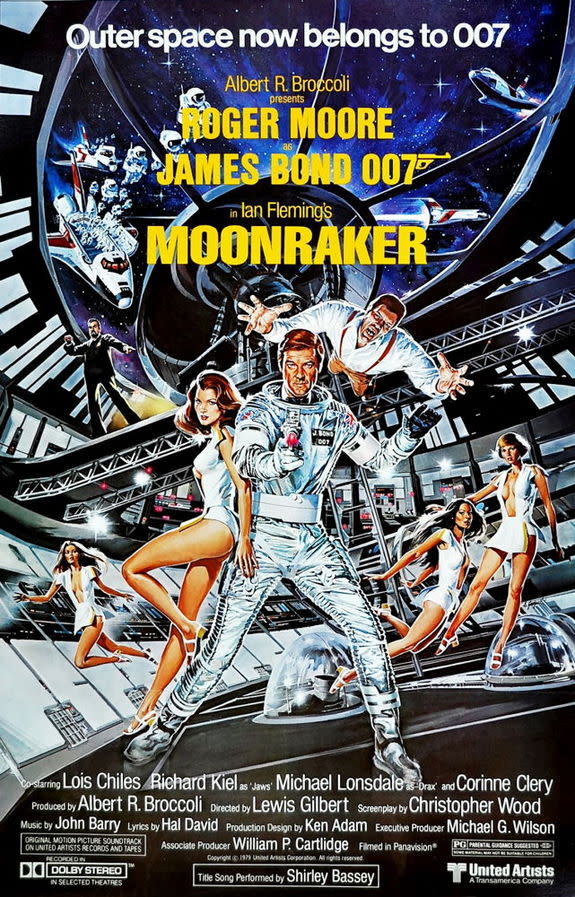 In "Moonraker" (1979), James Bond ventured in outer space to battle villian Hugo Drax.