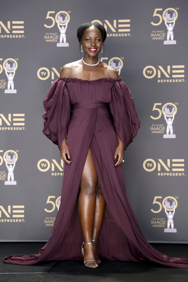 Lupita Nyong’o at the 50th NAACP Image Awards