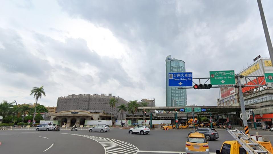 台南火車站商圈路段精華。（圖／翻攝GoogleMaps）