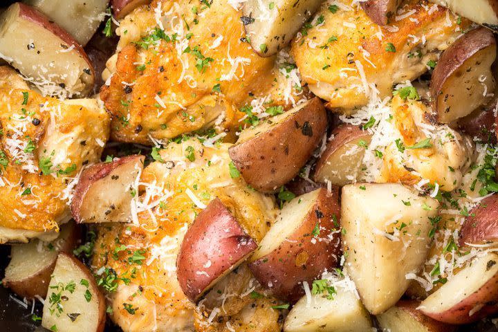 Slow-Cooker Garlic-Parmesan Chicken