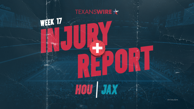 Jaguars vs. Texans Injury Report — Week 3