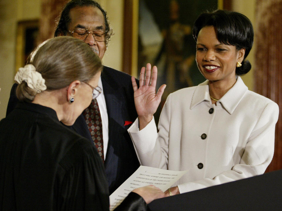 2005, with Condoleezza Rice