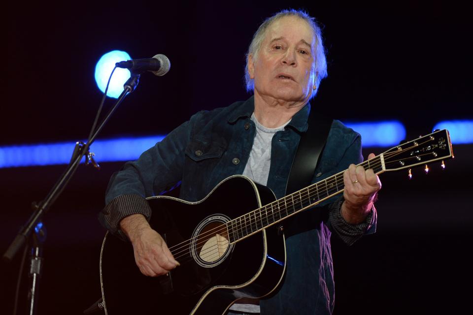 Paul Simon on stage for Global Citizen Concert 2021 in Central Park, New York, NY.