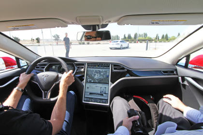 Interface of the Tesla Model S