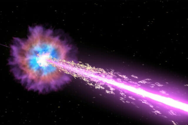 Gamma Ray Burst Illustration