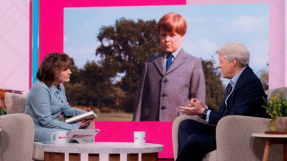 Earl Spencer speaking on Lorraine ITV