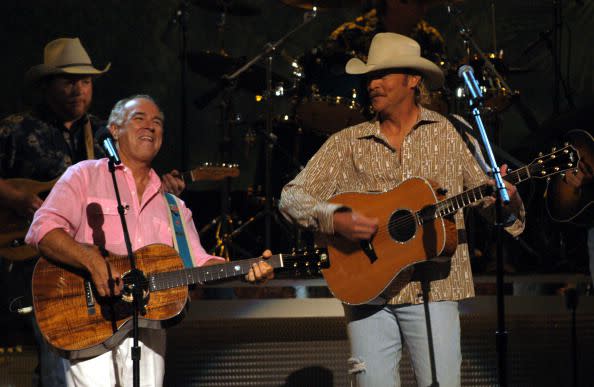 Jimmy Buffett and Alan Jackson perform the song 