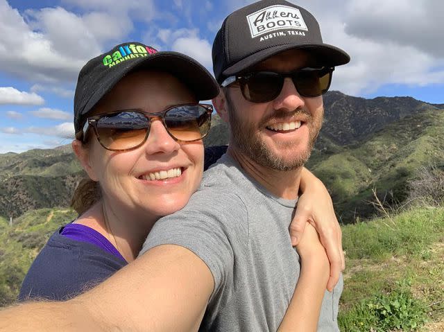 <p>Jenna Fischer Instagram</p> Jenna Fischer and husband Lee Kirk