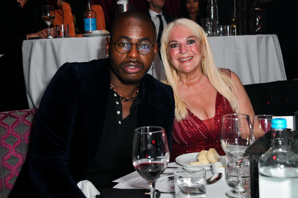 LONDON, ENGLAND - MARCH 23:  Ben Ofoedu and Vanessa Feltz attend 