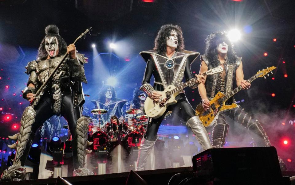 Kiss have sold their music catalogue to the company behind the Abba Voyage live shows