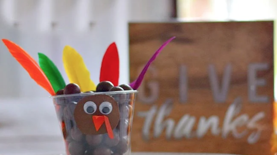 turkey crafts turkey treat cup