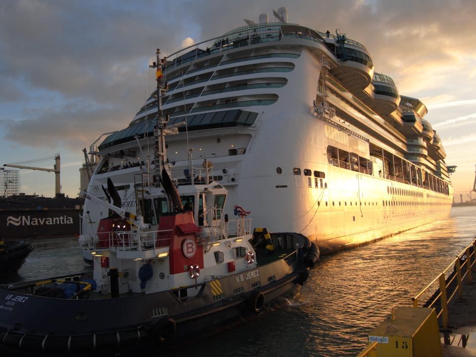 the Serenade of the Seas in the water