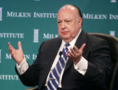 <p>Fox News chairman and CEO Roger Ailes speaks during a panel session titled “Democracy and the Media: Are They Compatible?” at the 2005 Milken Institute Global Conference in Beverly Hills, Calif., on April 19, 2005. (Photo: Fred ProuserReuters) </p>