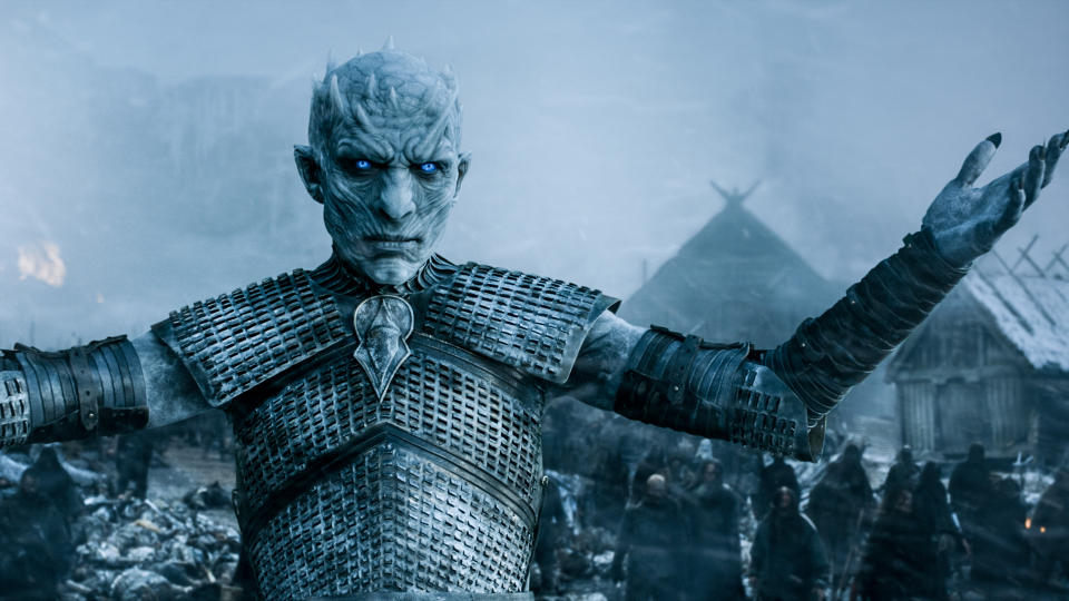 Games of Thrones, Sky Atlantic, Series 5 Episode 8 “Hardhome.” Whitewalkers. (HBO)