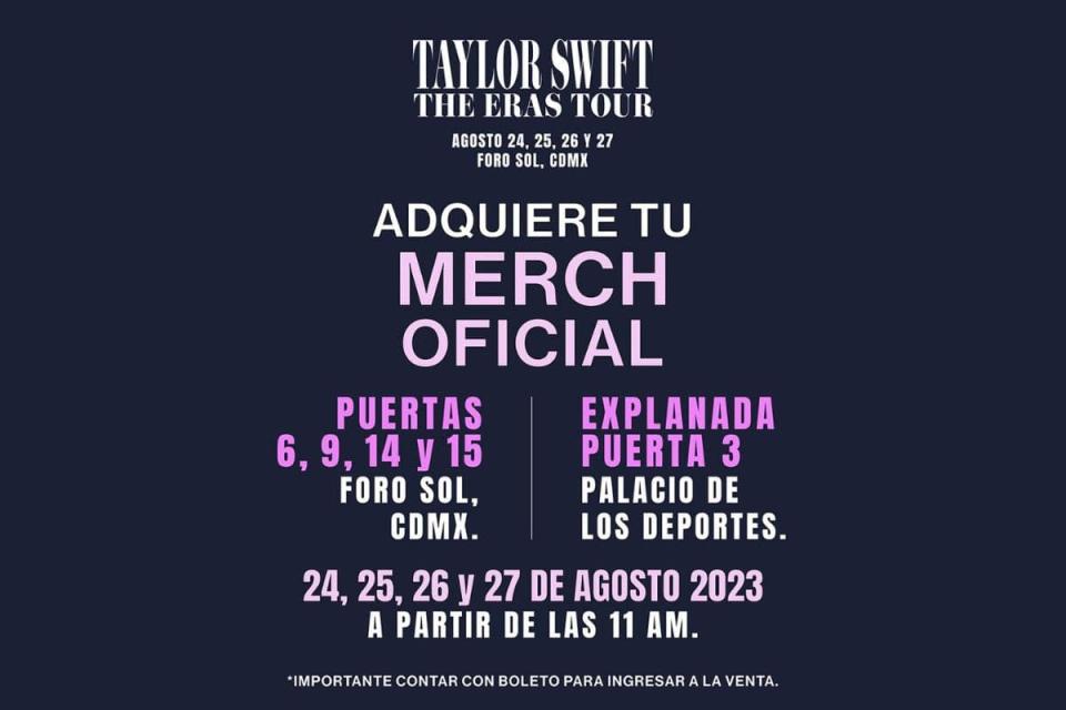 mercancía taylor swift