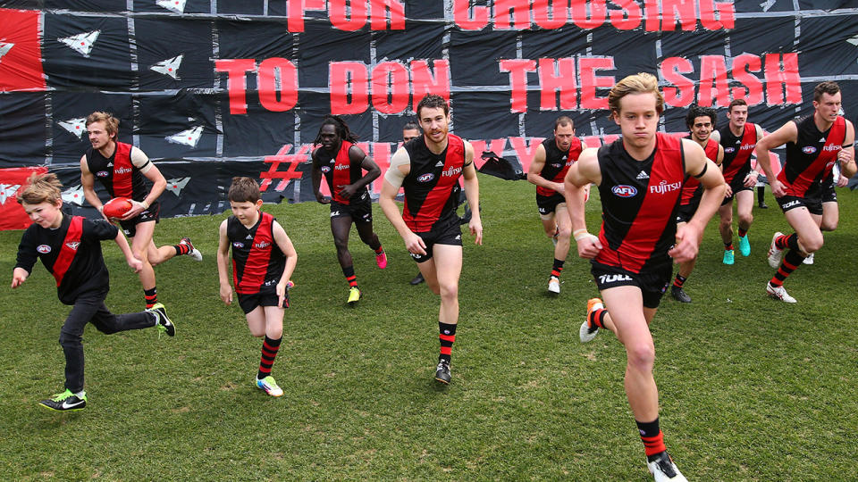 The Bombers were forced to sign a number of top-up players in 2016 in order to field a side that season after more than 30 players were handed anti-doping bans. (Photo by Michael Dodge/AFL Media/Getty Images)