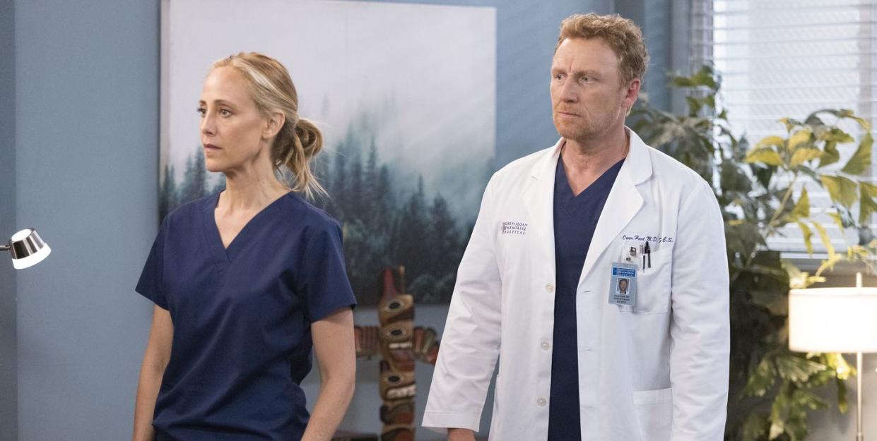 kevin mckidd, kim raver, grey's anatomy, season 18