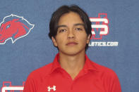 This undated photos provided by the University of the Southwest shows golfer Mauricio Sanchez, who was killed in a fiery, head-on collision in West Texas, Tuesday evening, March 15, 2022. (University of the Southwest via AP)