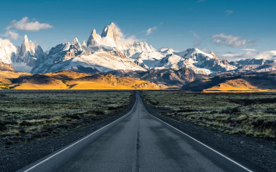 The road to El Chalten in Argentina, which is slowly opening its borders to neighbouring countries  - Marco Bottigelli/Moment RF