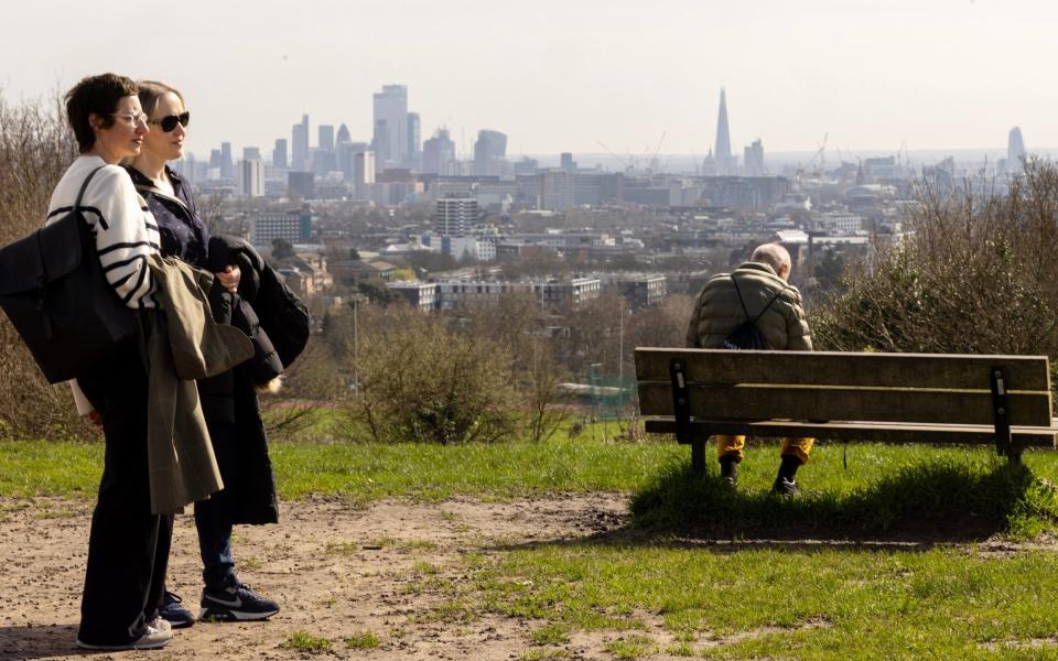 Parliament Hill offers a spectacular view of the London skyline