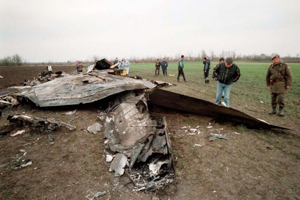 F-117 stealth aircraft wreckage in Serbia