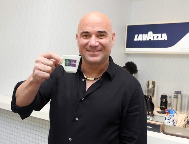 Tennis legend Andre Agassi spoke to Yahoo Sport UK at Wimbledon in association with Lavazza