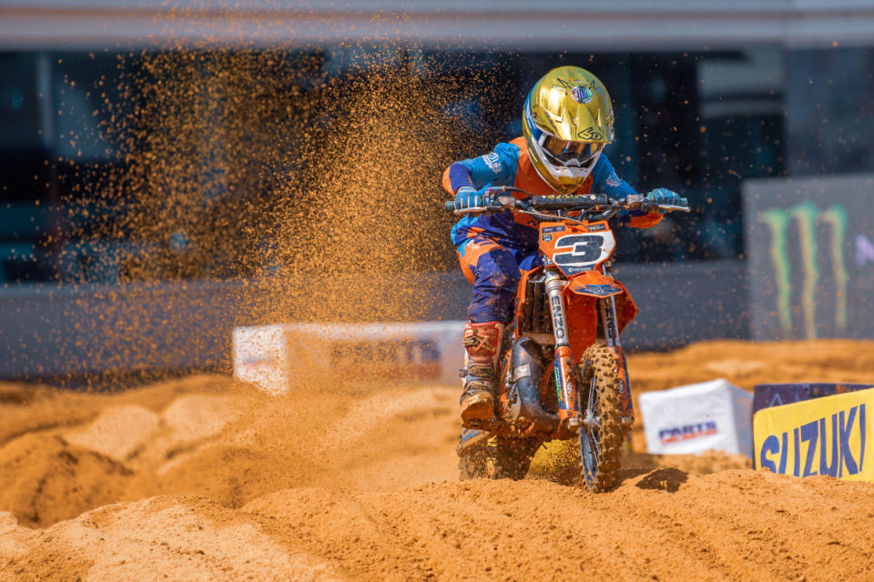 Chase Brennan fastest 65cc World All-Star fastest qualifier.<p>Photo Courtesy of Ayala Media / Josh Davey</p>