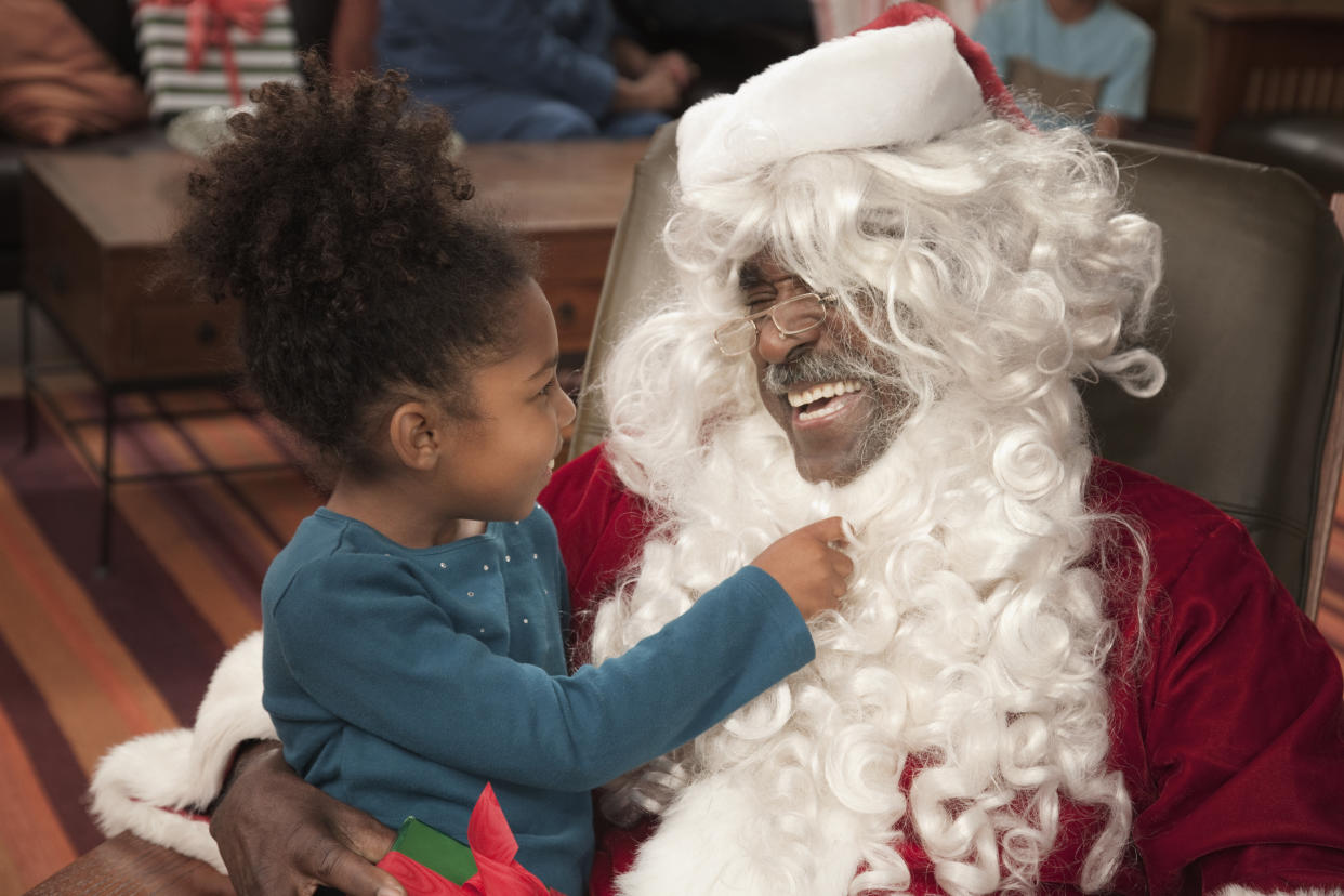 Why it's important for kids to see Santas of color. (Photo: Getty)