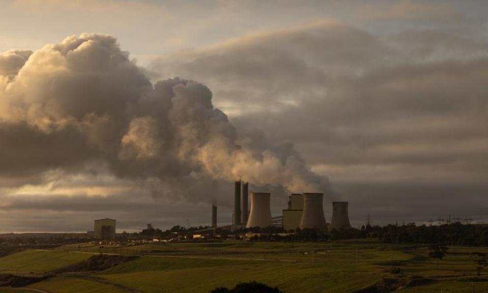 General Views Of Victoria’s Coal Power Plants As Greens Propose Early ClosureTRARALGON, AUSTRALIA - AUGUST 17: A general view of the Loy Yang power plants on August 17, 2022 in Traralgon, Australia. The Greens will introduce a bill to state parliament this week proposing the closure of Victoria’s remaining coal plants - Yallourn, Loy Yang A, and Loy Yang B - by 2030 ahead of the current plan for decommissioning by 2046. (Photo by Asanka Ratnayake/Getty Images)