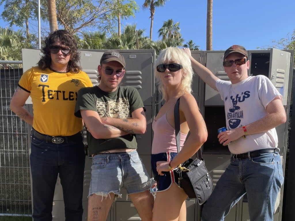 Amyl and the Sniffers at Coachella (Leonie Cooper)