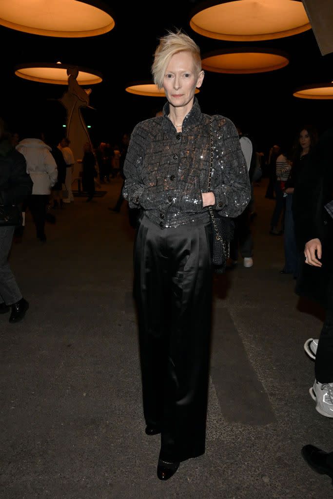 tilda swinton paris fashion week