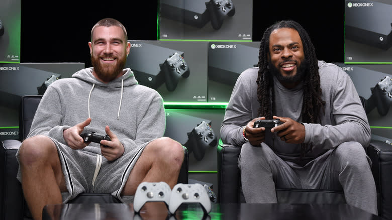 Travis Kelce and Richard Sherman