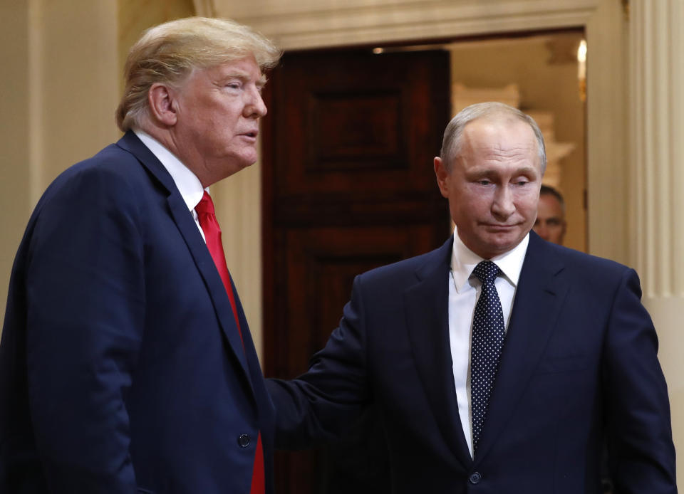 Donald Trump and Vladimir Putin 