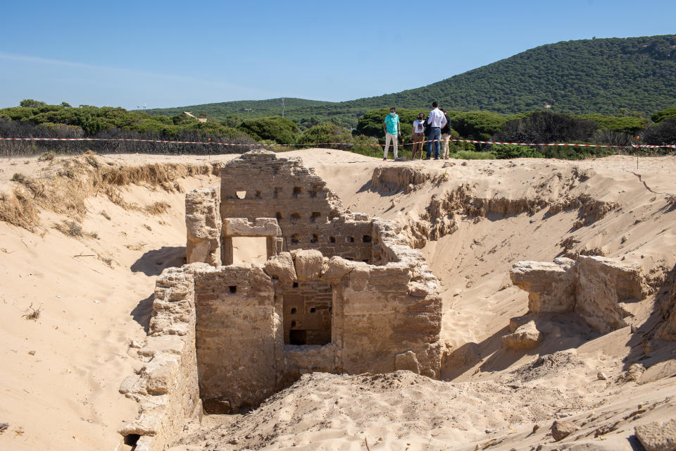 The Roman baths under the dunes that surround Cape Trafalgar.