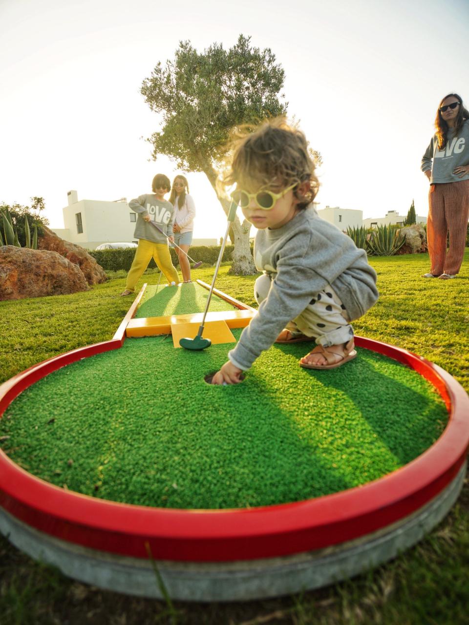 Crazy golf at Martinhal Sagres in the Algarve