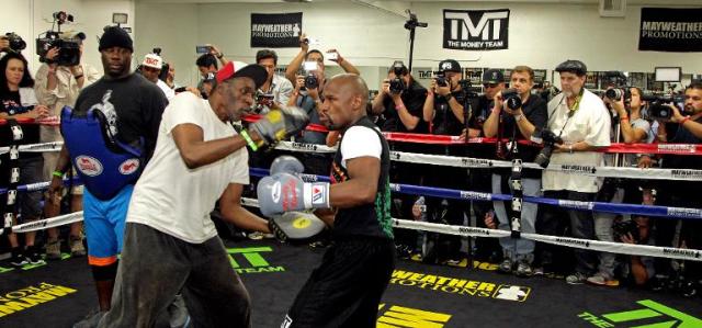 1996 Floyd Mayweather Jr. Fight Worn Boxing Gloves Used During