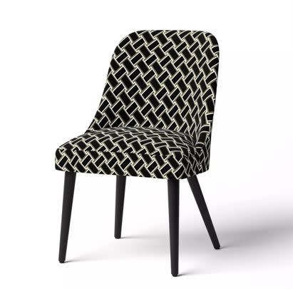 A weave-print task chair