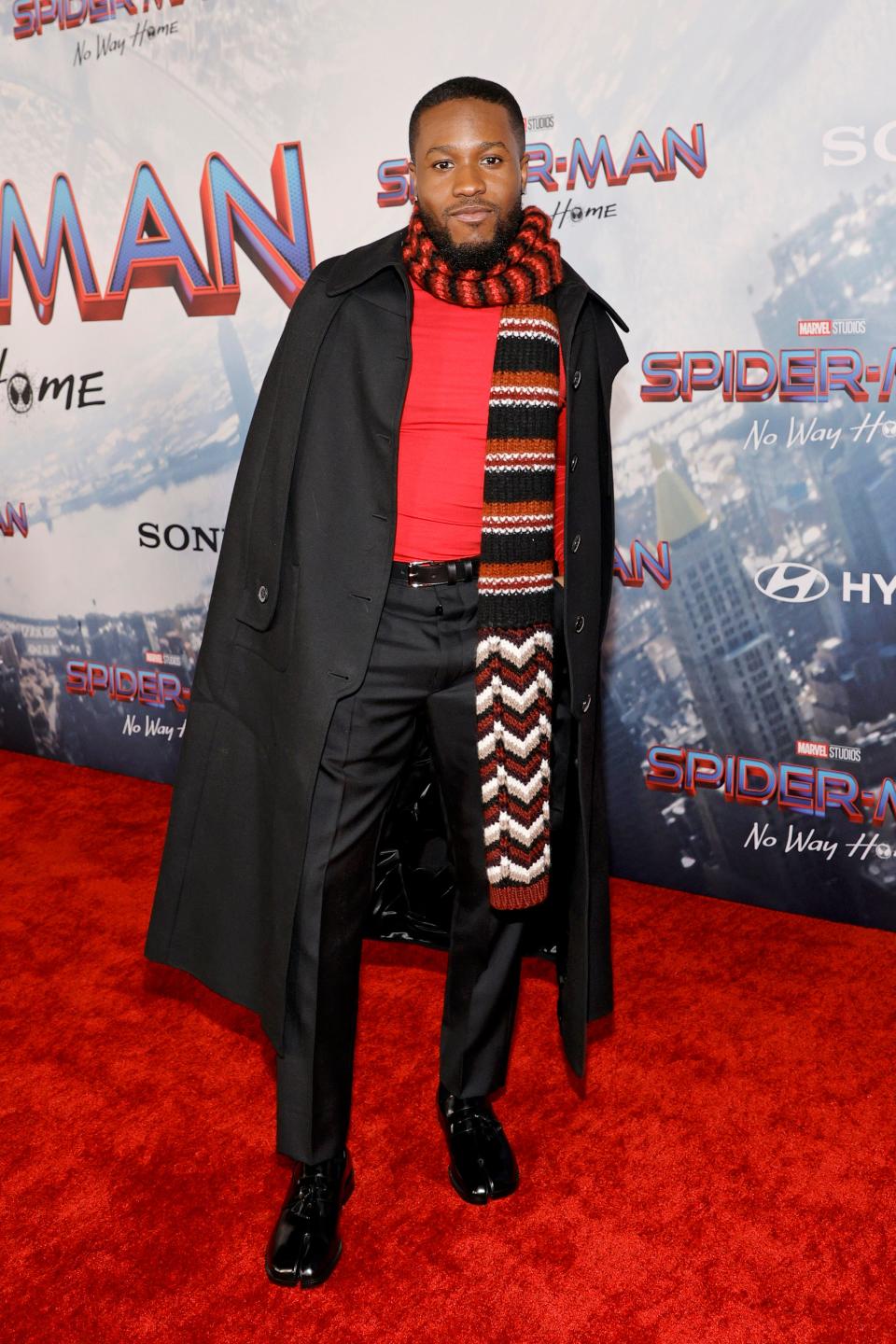 In the Know: Edison Awards honored actor and rapper Shameik Moore, who is launching a new e-commerce platform designed to build economic and cultural development in African-American communities. Here, he attends the premiere of "Spider-Man: No Way Home" in December 2021.