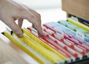<body> <p>The dilemma: One mate keep track of bills and papers by stacking them in plain sight; the other abhors such an untidy system and likes to stow things in <a rel="nofollow noopener" href=" http://www.bobvila.com/slideshow/9-terrific-tools-every-neat-freak-needs-49695?bv=yahoo" target="_blank" data-ylk="slk:organized;elm:context_link;itc:0;sec:content-canvas" class="link ">organized</a> files. The compromise: Use some nice, open baskets for keeping papers corralled but still within view--then make a vow: the stacker will sort through the stacks regularly, then the the filer will archive the important papers for safekeeping.</p> <p><strong>Related: <a rel="nofollow noopener" href=" http://www.bobvila.com/slideshow/let-it-go-14-things-to-trash-without-thinking-twice-49672?bv=yahoo" target="_blank" data-ylk="slk:Let It Go—14 Things to Trash Without Thinking Twice;elm:context_link;itc:0;sec:content-canvas" class="link ">Let It Go—14 Things to Trash Without Thinking Twice</a> </strong> </p> </body>