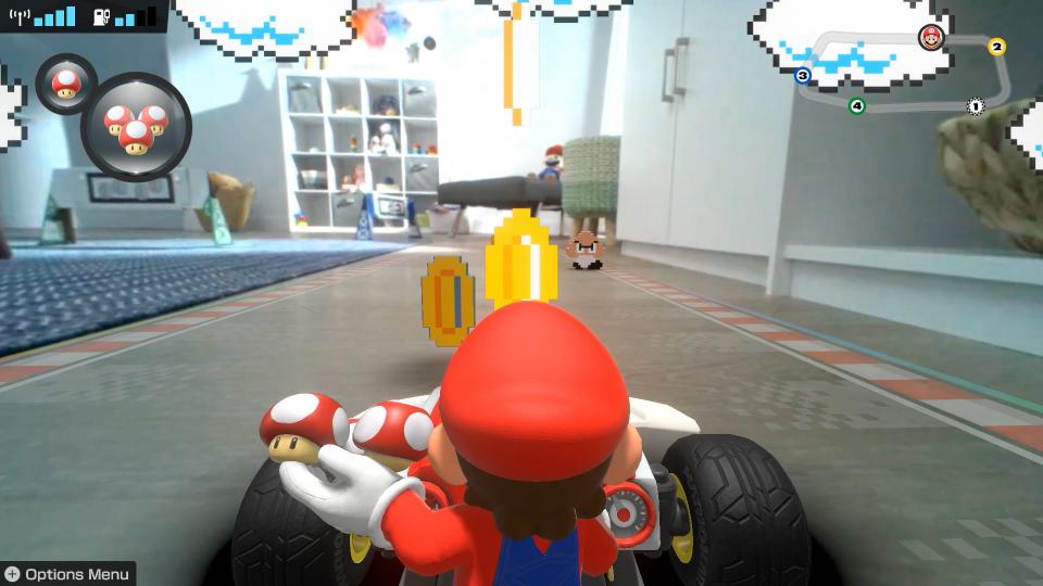 'Mario Kart Live: Home Circuit' turns your home into a 'Mario Kart' game. (Image: Nintendo)