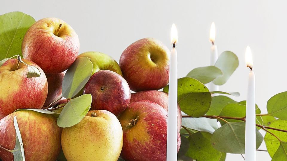 apple candleholders