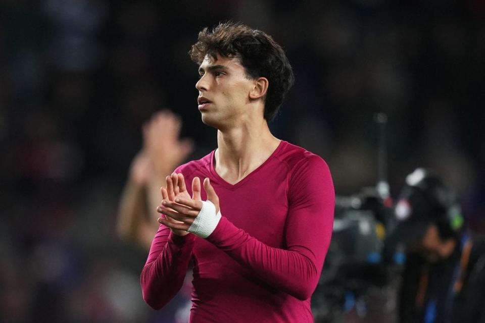 Barcelona want to retain Joao Felix. (Photo by Alex Caparros/Getty Images)