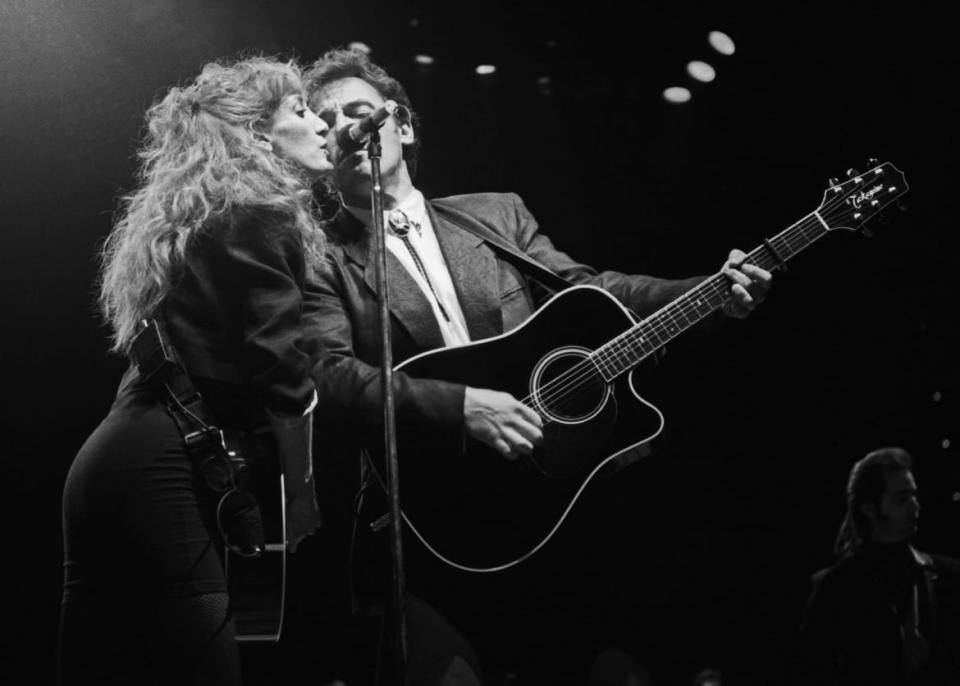 <div class="inline-image__caption"><p>Bruce Springsteen on stage at the Richfield Coliseum in Ohio, USA, on March 14, 1988.</p></div> <div class="inline-image__credit">Janet Macoska</div>