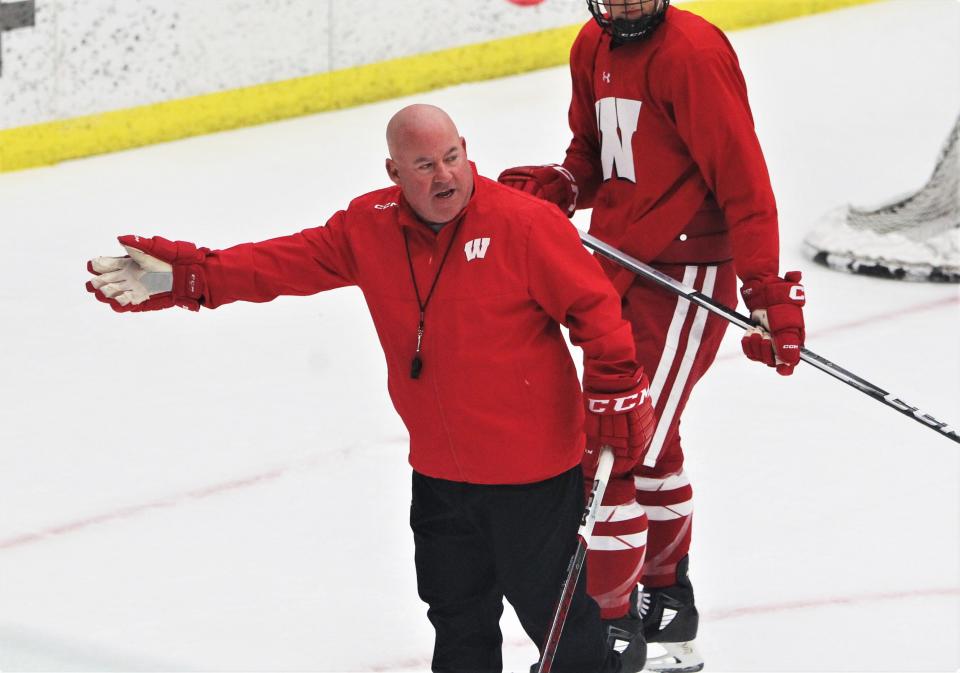 Before joining Wisconsin, men's hockey coach Mike Hastings previously helped Minnesota State reach the Frozen Four twice and it played  for a national title in 2022.